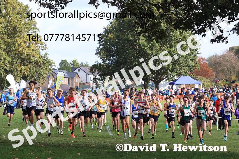 Boys Under-16s 2026 Northern Cross Country Relays, Graves Park, Sheffield. Photo: David T. Hewitson/Sports for All Pics